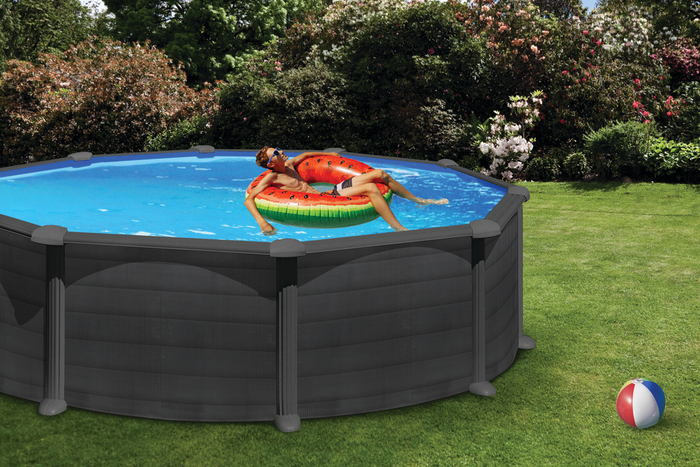 Gre poolpakke Ø550 cm 27798 liter grafit - Swim & Fun